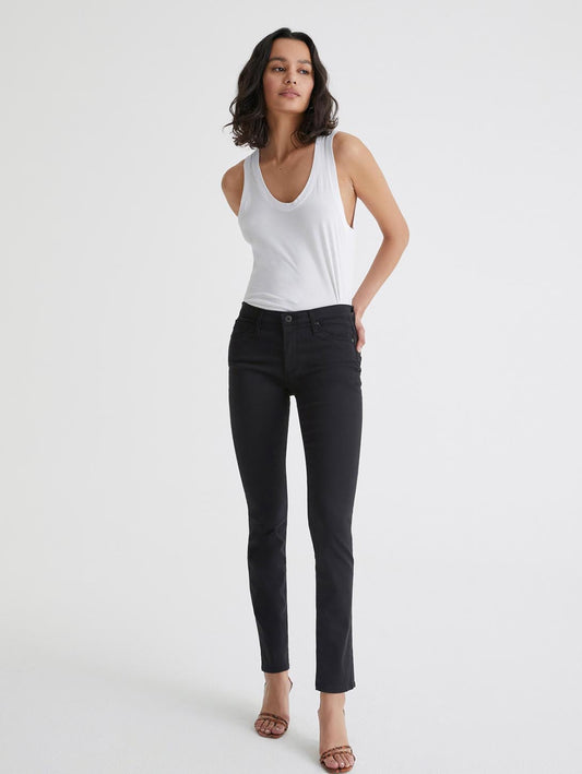 Prima Mid Rise Cigarette Jean - Black