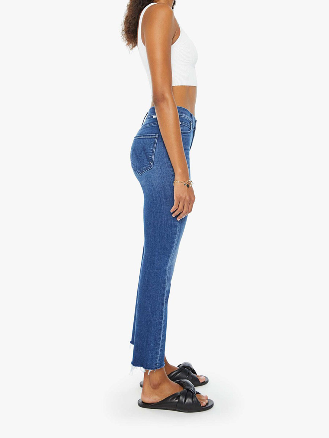 The Mid Rise Dazzler Ankle Fray Jean - Nothing Between Us