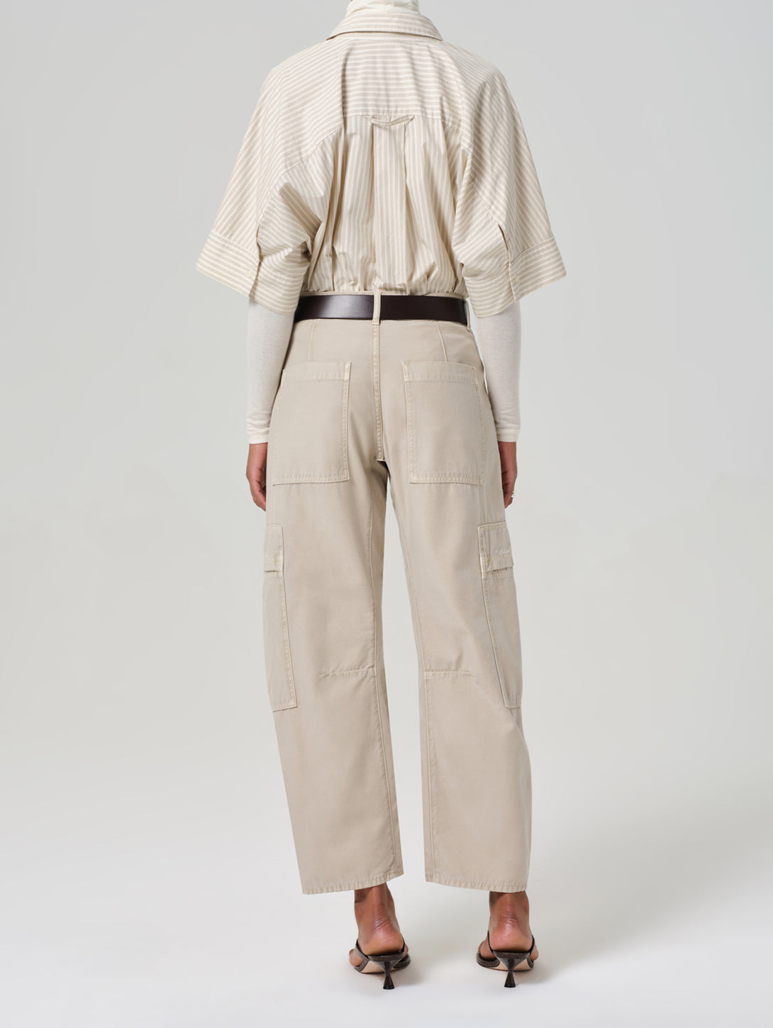 Marcelle Low Slung Easy Cargo Pant - Burnished Quartz