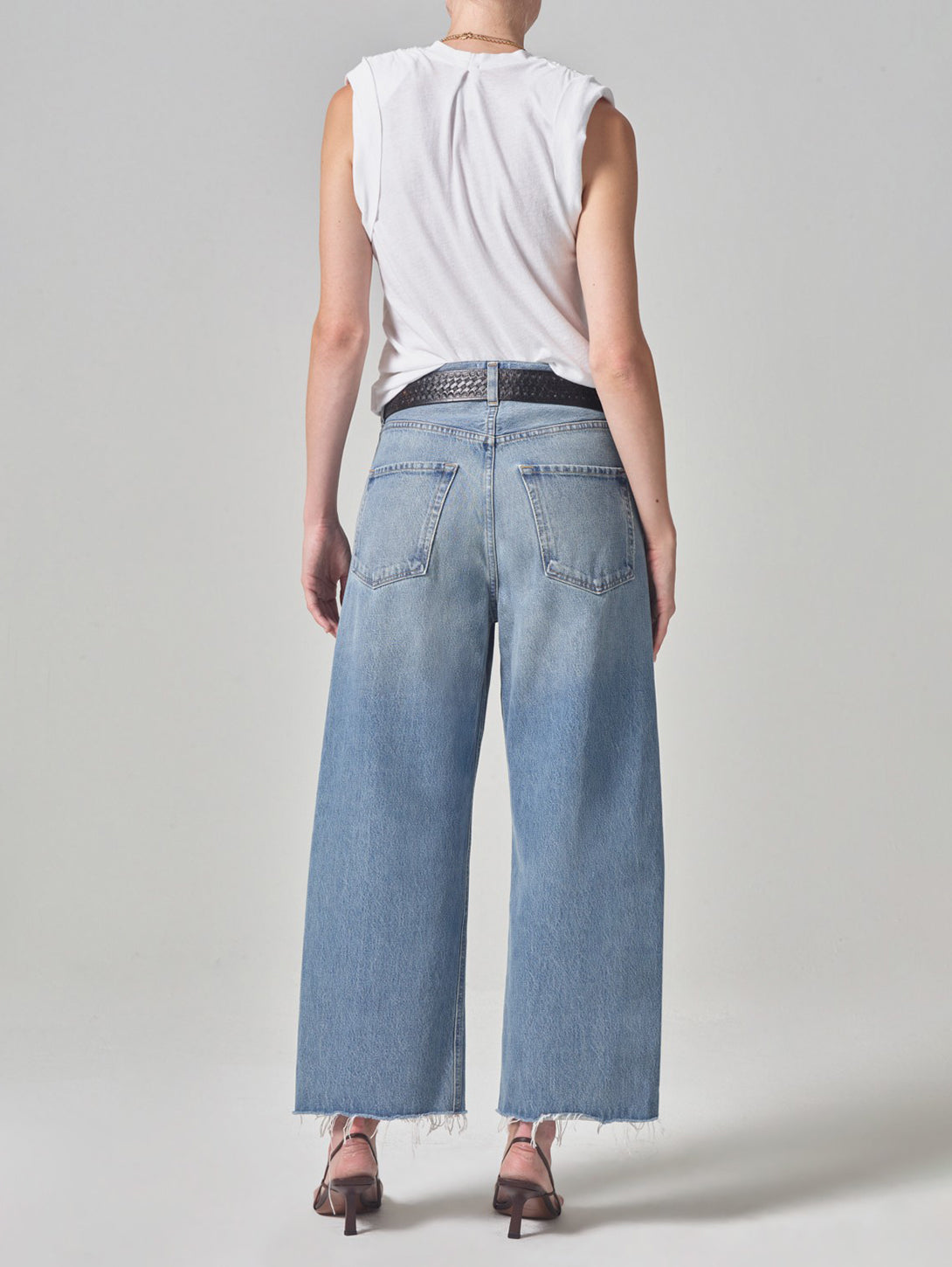 Ayla Raw Hem Crop Jean  - Sodapop