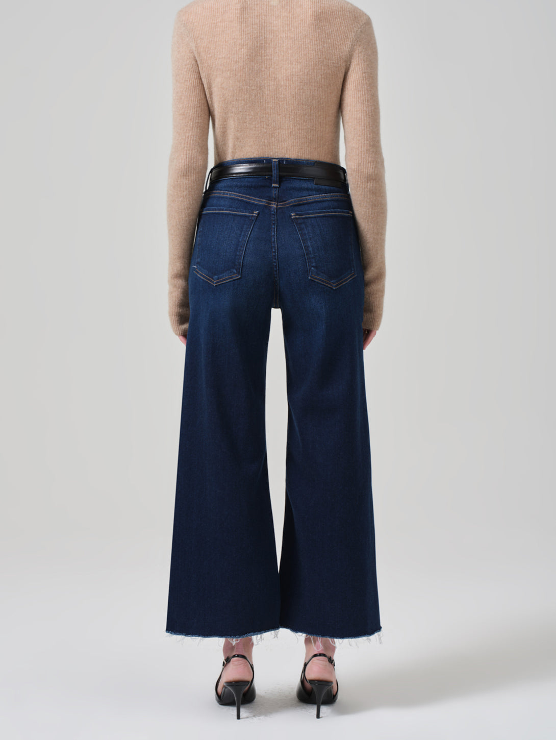 Lyra Wide Leg Crop Jean - Lotus