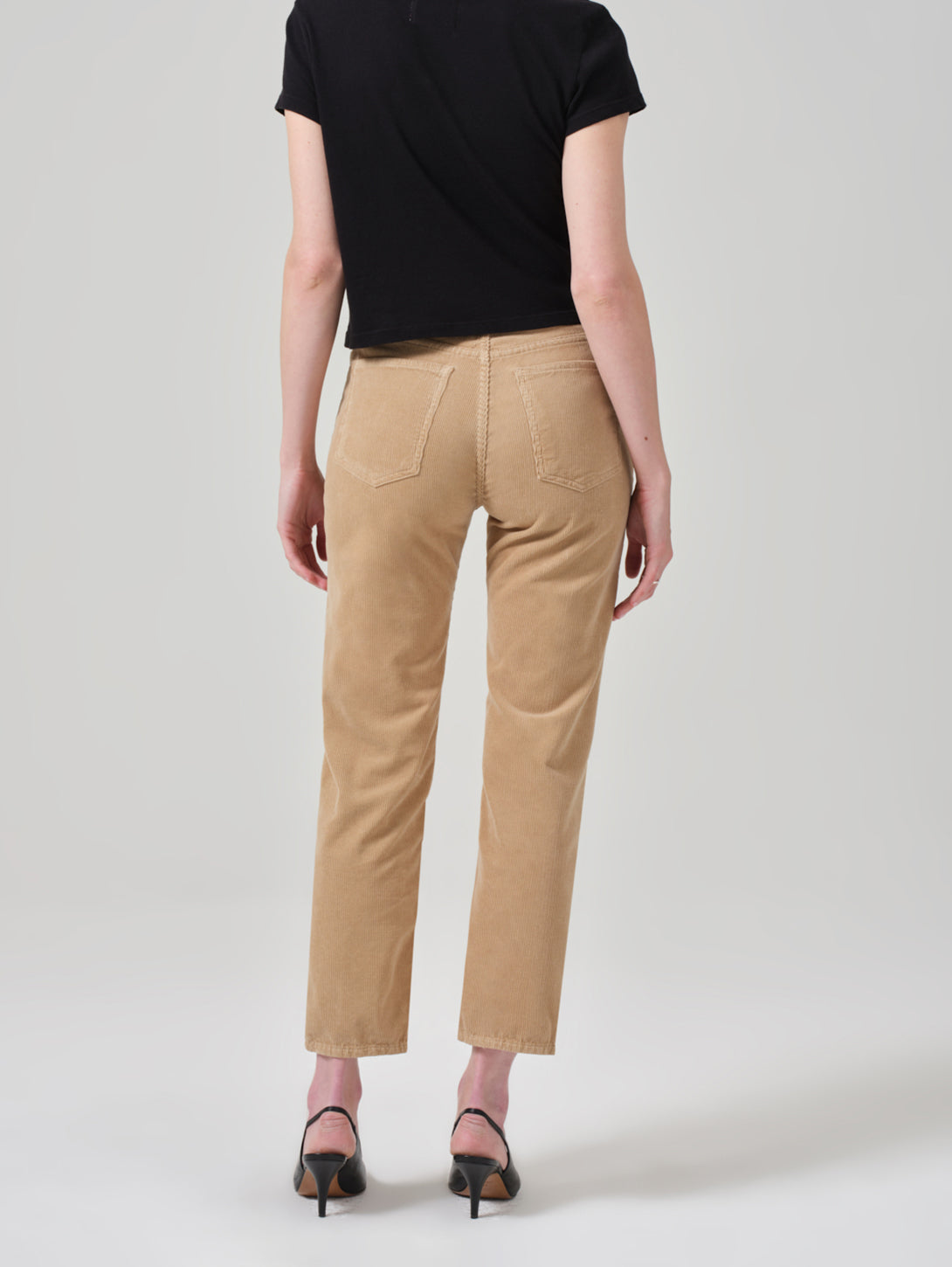 Zurie Straight Leg Corduroy Pant - Champagne