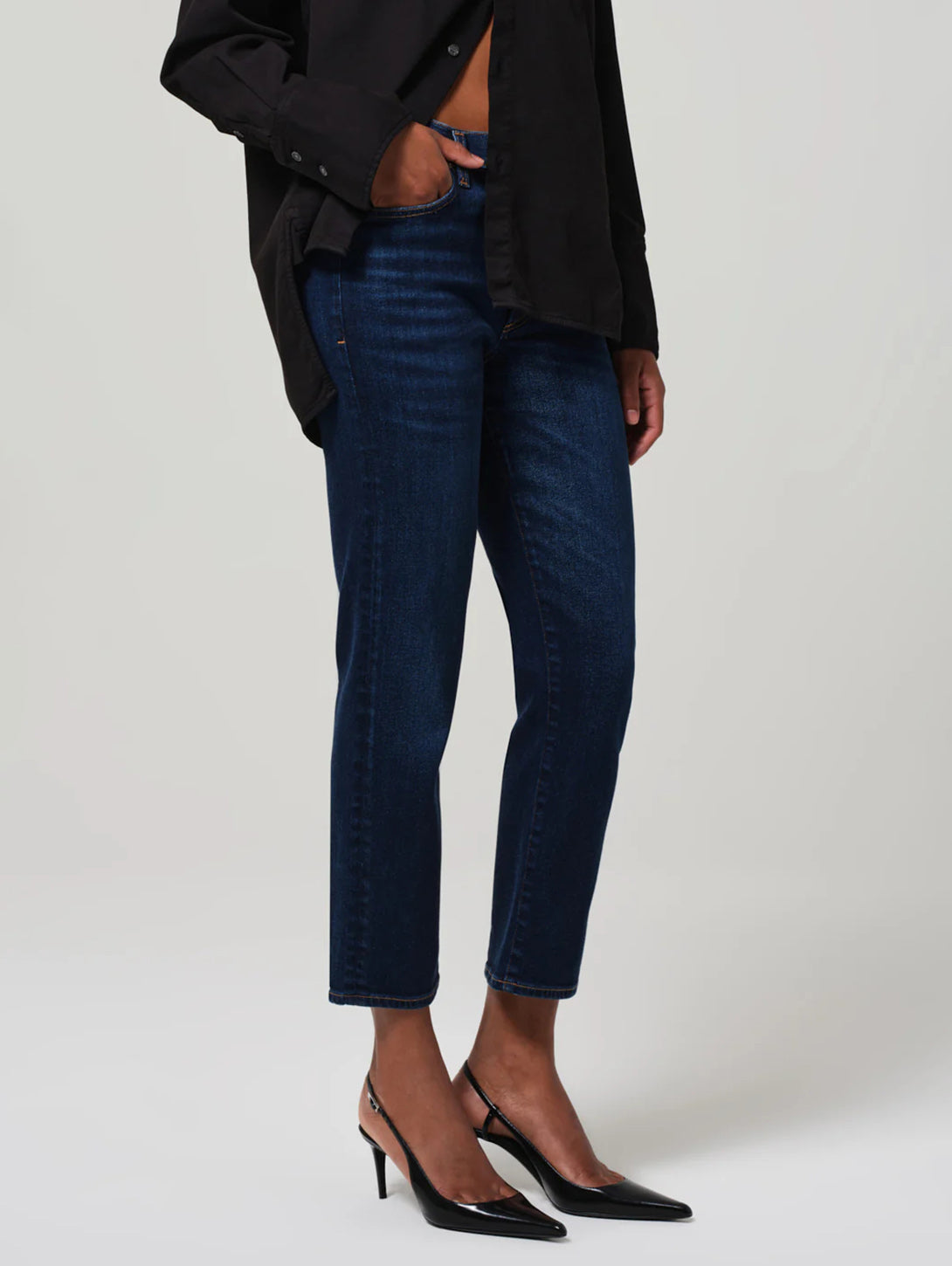 Caia High Rise Straight Jean - Lotus