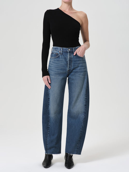 Luna Pieced Curved Taper Jean - Split