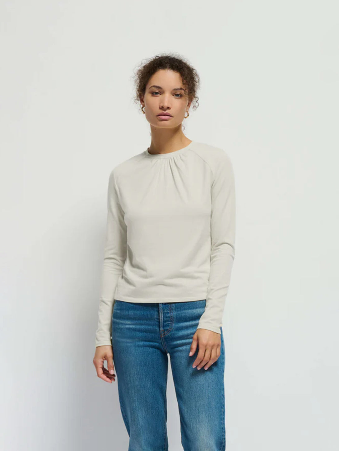 Alejandra Long Sleeve - Porcelain