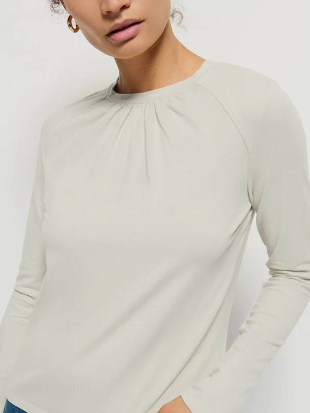 Alejandra Long Sleeve - Porcelain