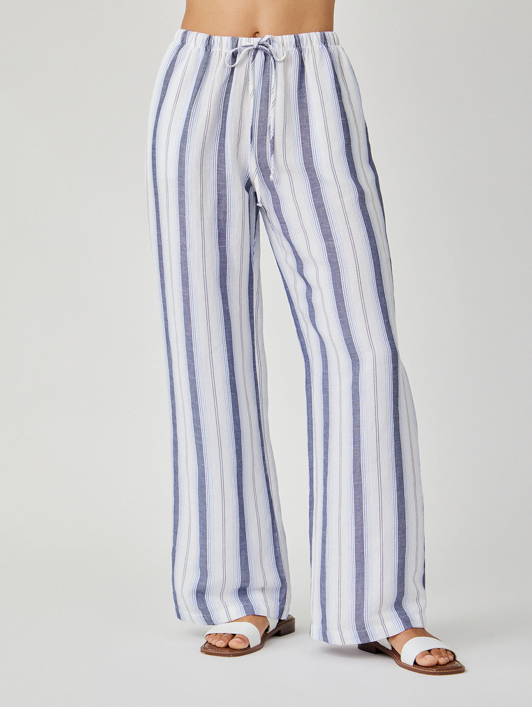 Easy Wide Leg Pant - Coastal Ombre Stripe