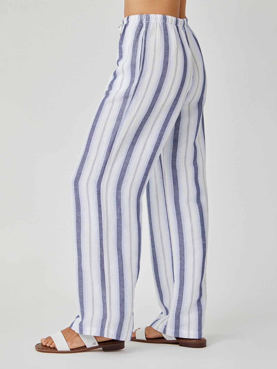 Easy Wide Leg Pant - Coastal Ombre Stripe