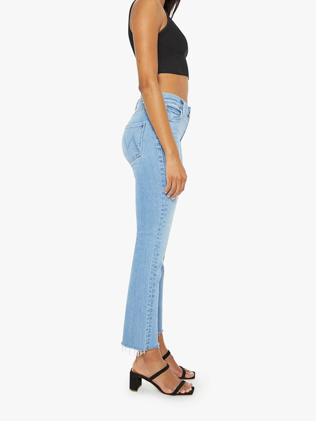 The Mid Rise Dazzler Ankle Fray Jean - Blessing In Disguise