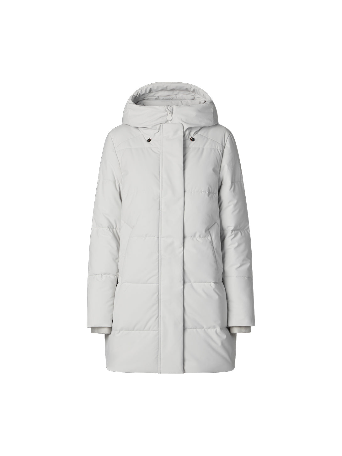 Bethany Hooded Coat - Fog Grey