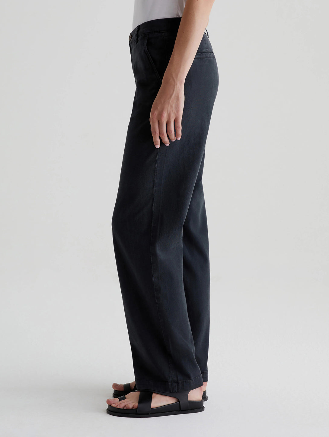 Caden Straight Trouser - Sulfur Black