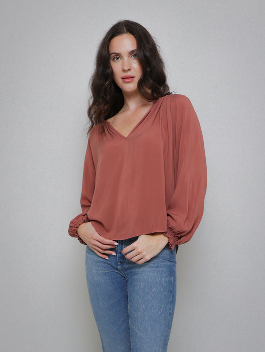 Azalea Long Sleeve Top - Blush