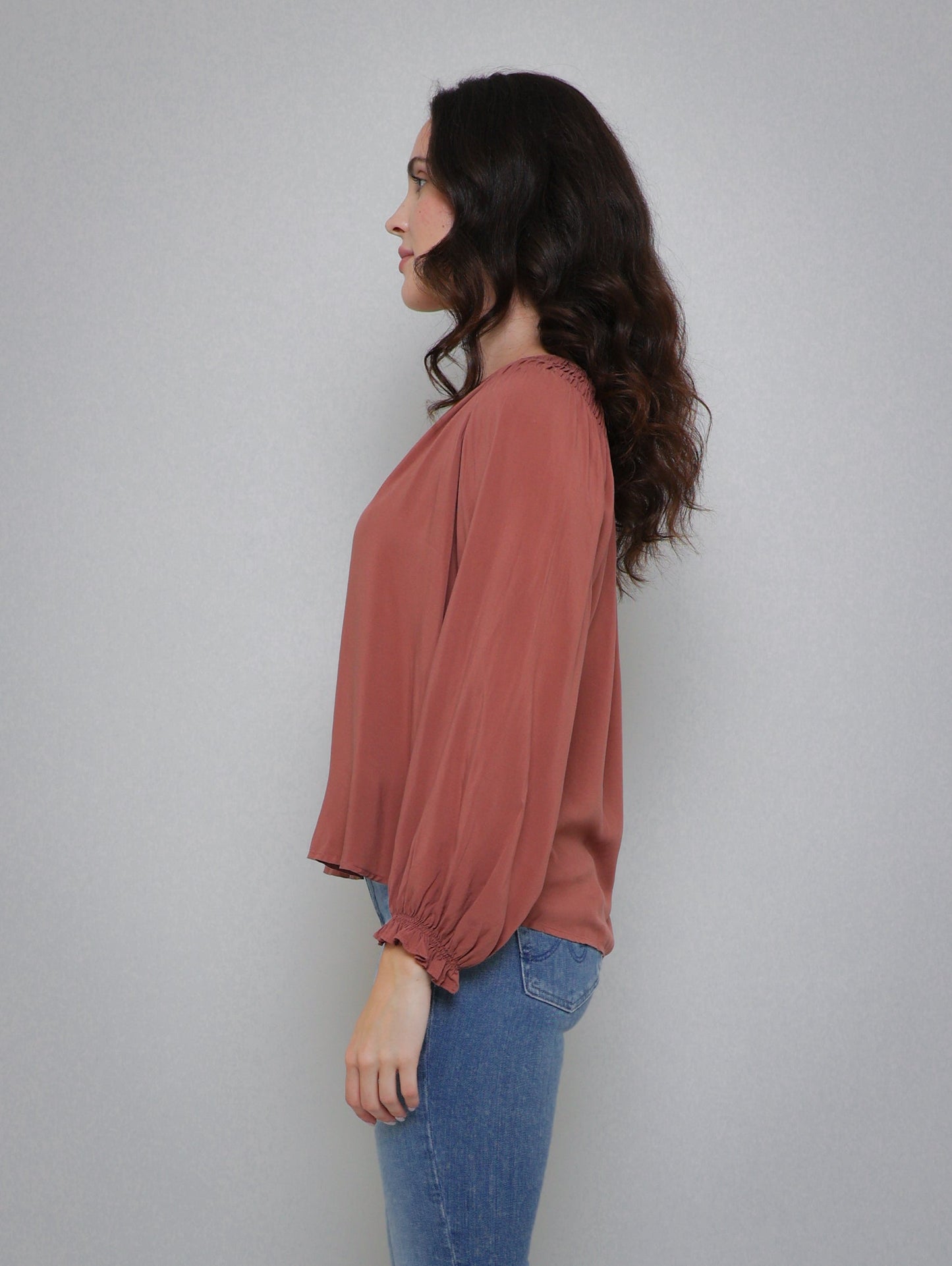 Azalea Long Sleeve Top - Blush