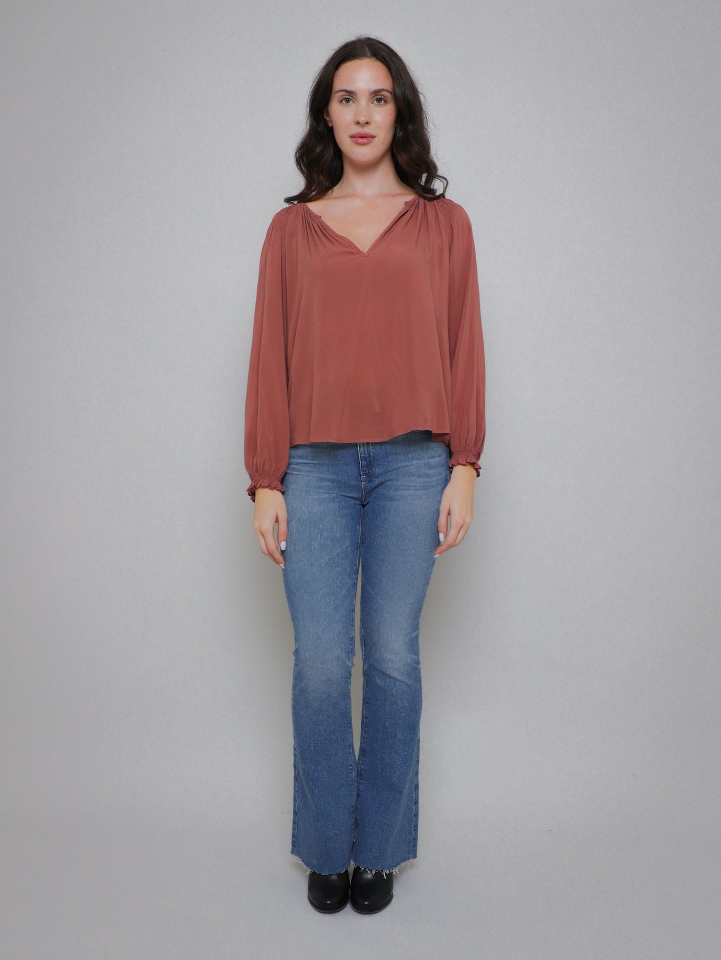 Azalea Long Sleeve Top - Blush