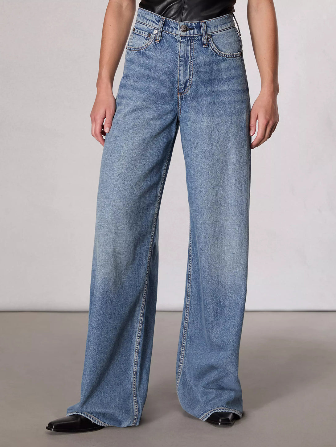 Featherweight Sofie High Rise Wide Jean - Beverly