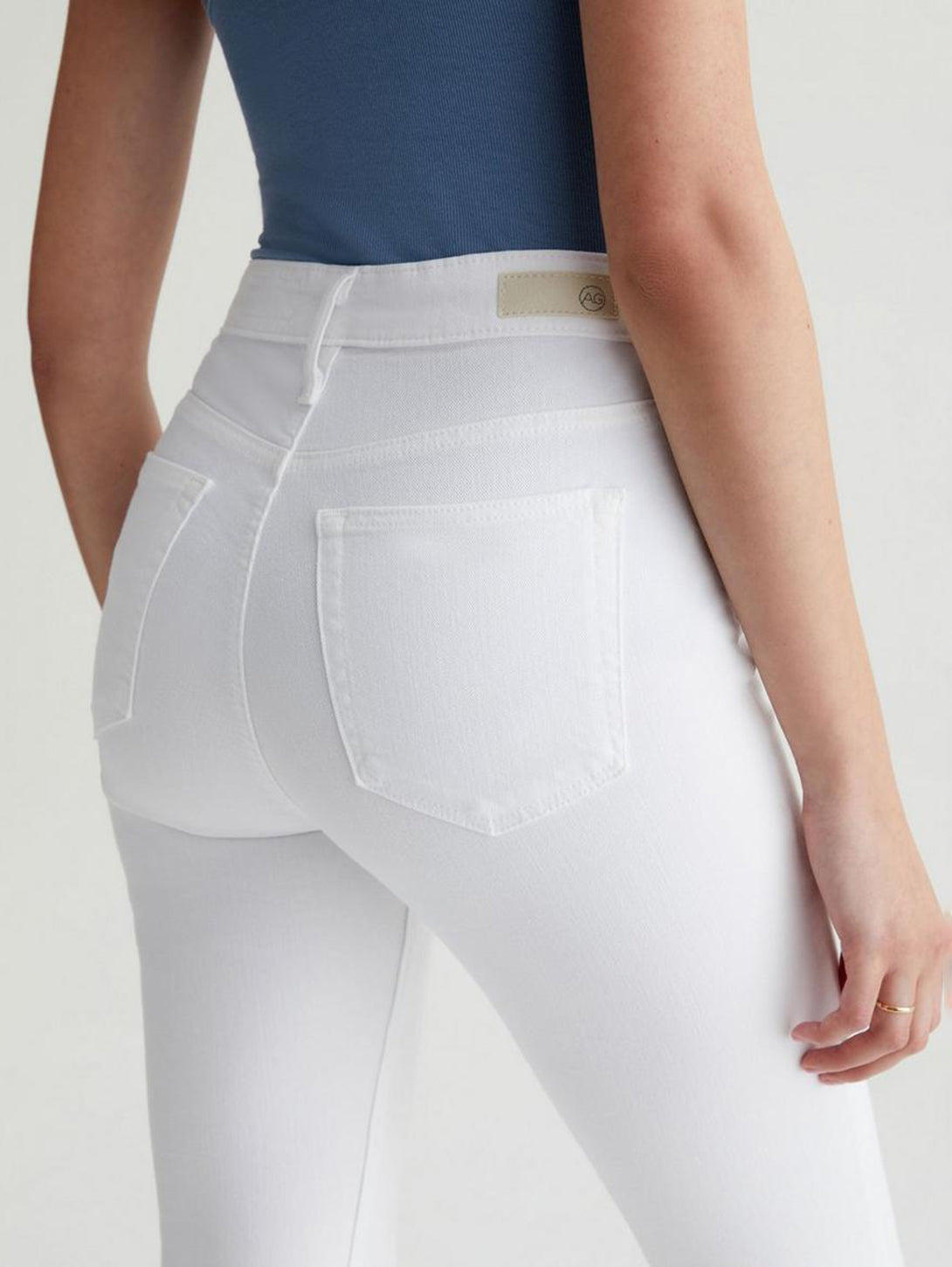 Farrah High Rise Bootcut Jean - Modern White