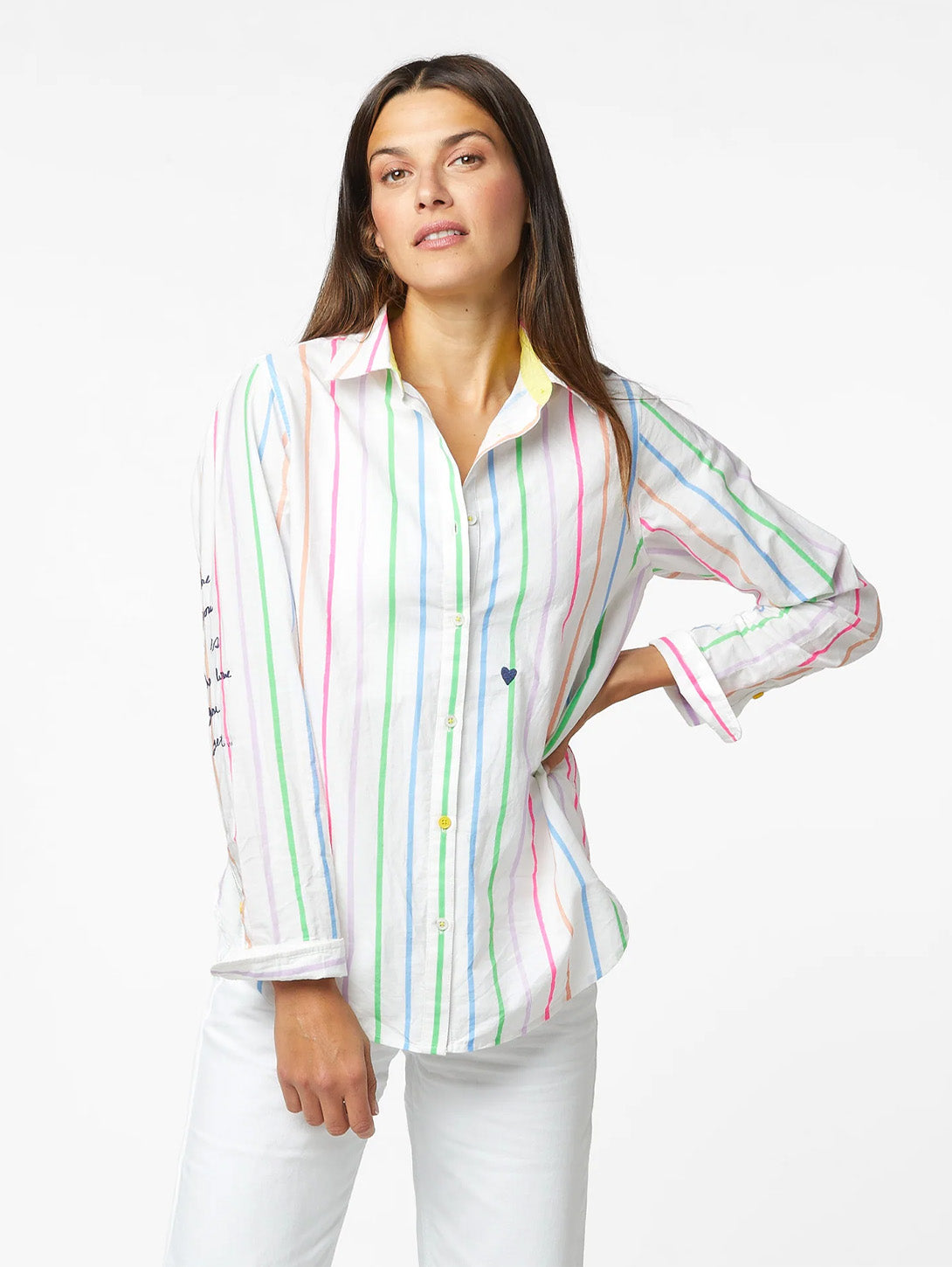 Mia Shirt - Multi Stripe