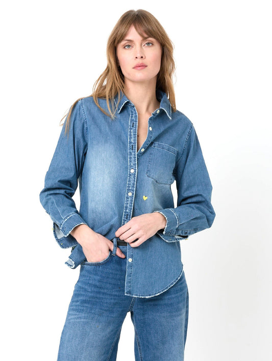 Mia Shirt - Dark Denim