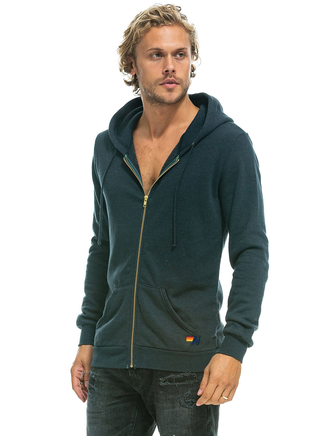 Bolt Zip Hoodie - Charcoal