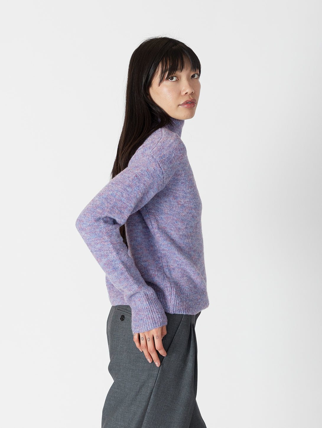 Mabel Mockneck - Purple/Blue Mix