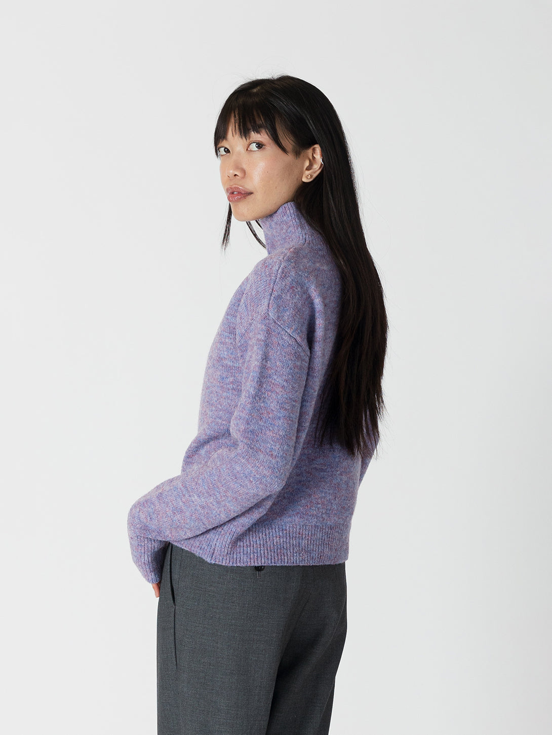 Mabel Mockneck - Purple/Blue Mix