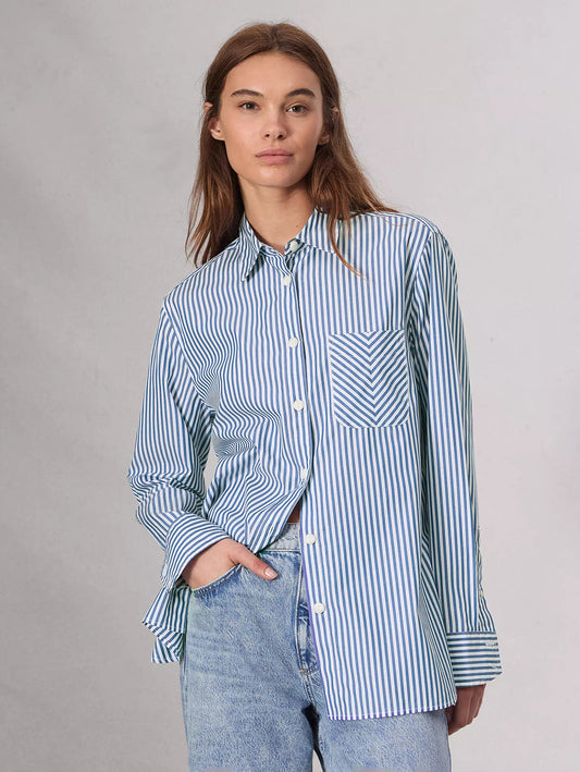 Maxine Shirt - Blue Stripe