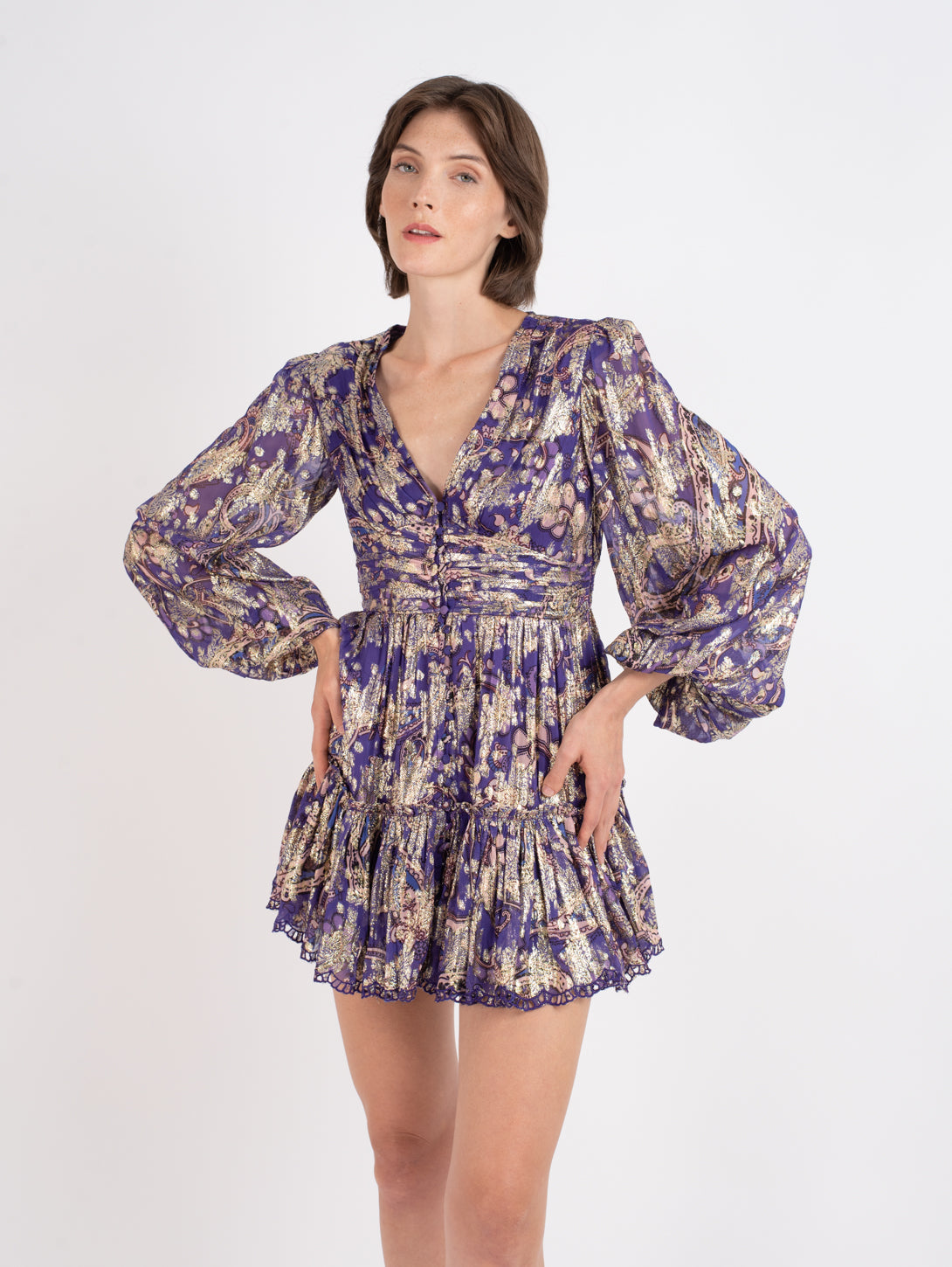 Viha Mini Dress - Purple