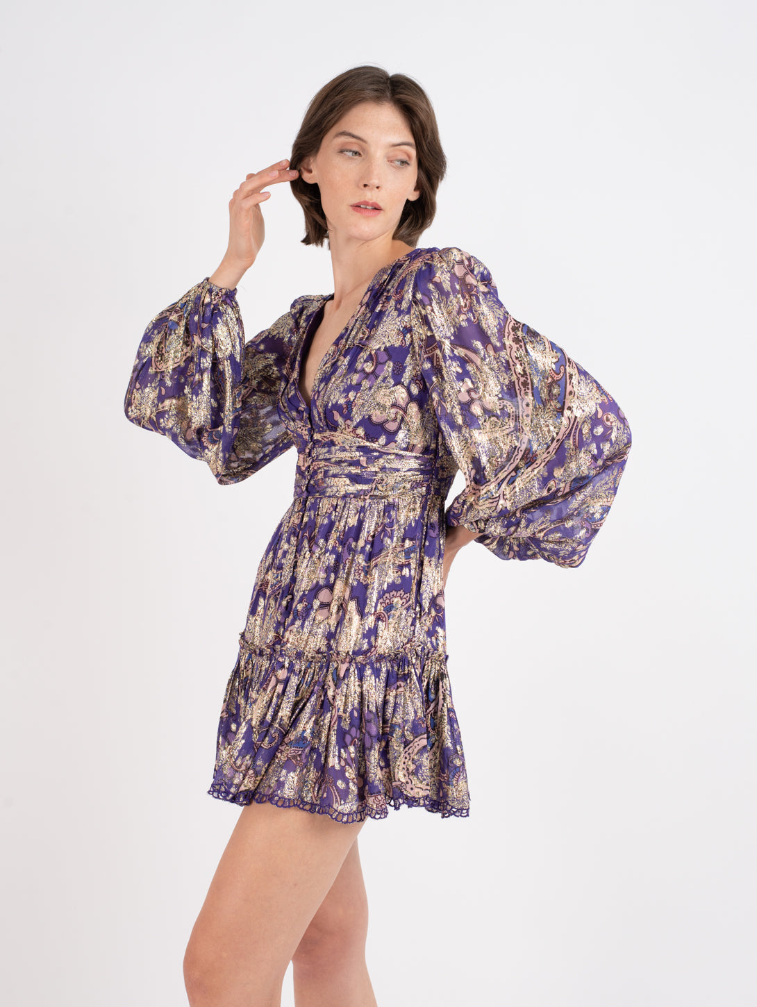 Viha Mini Dress - Purple