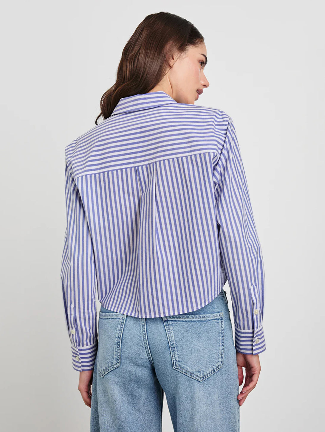 Ramy Shirt - Mariner White Stripe