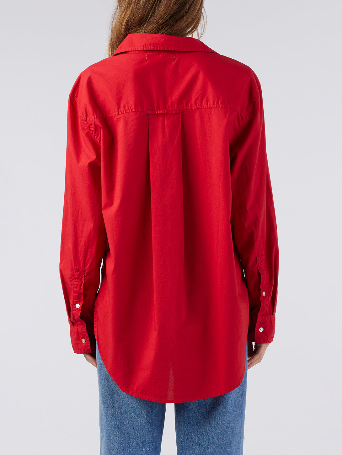 Ruth Oversized Shirt - Cherry