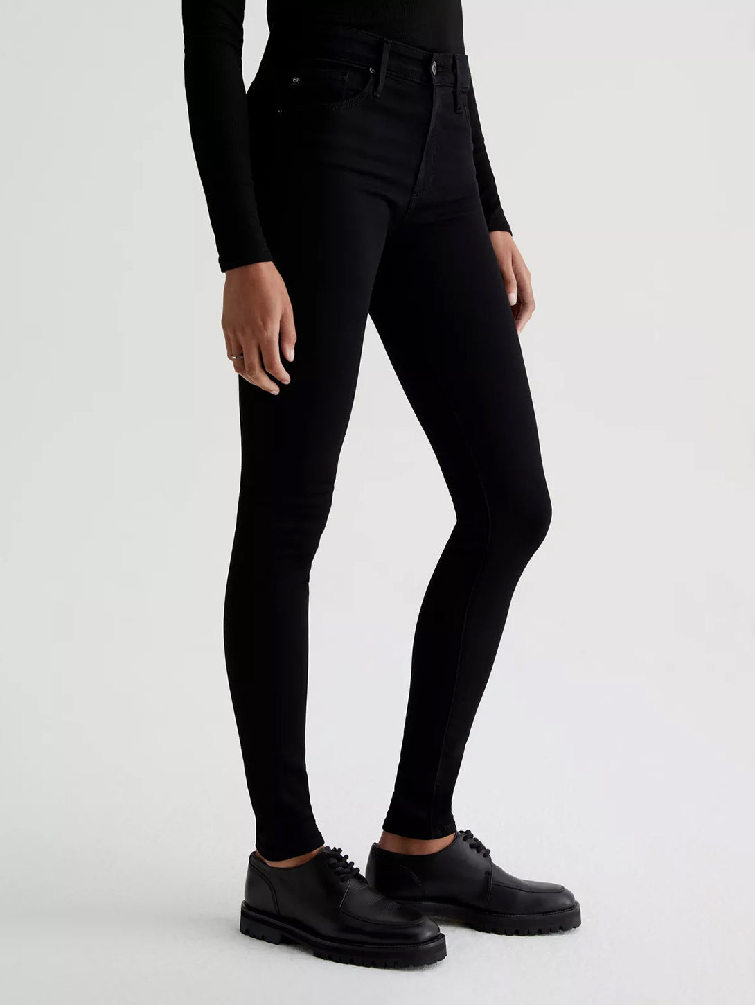 Farrah High Rise Ankle Skinny Jean - Black