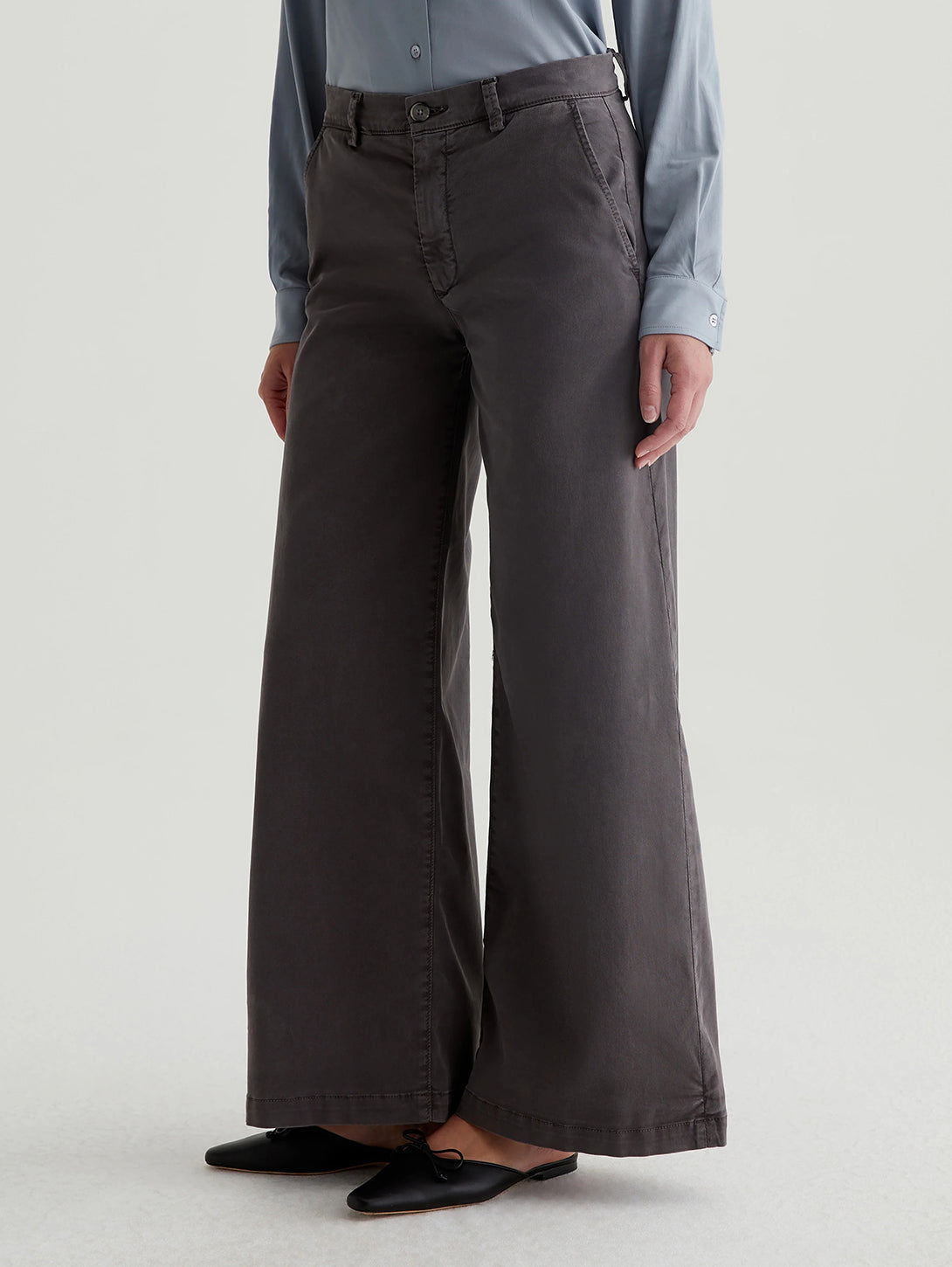 Caden Straight Trouser - Sulfur Misty Grey