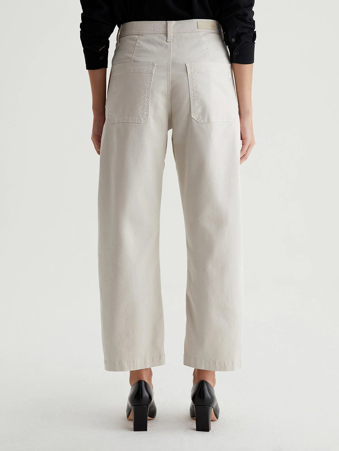 Fiona High Rise Barrel Pant - Pumice