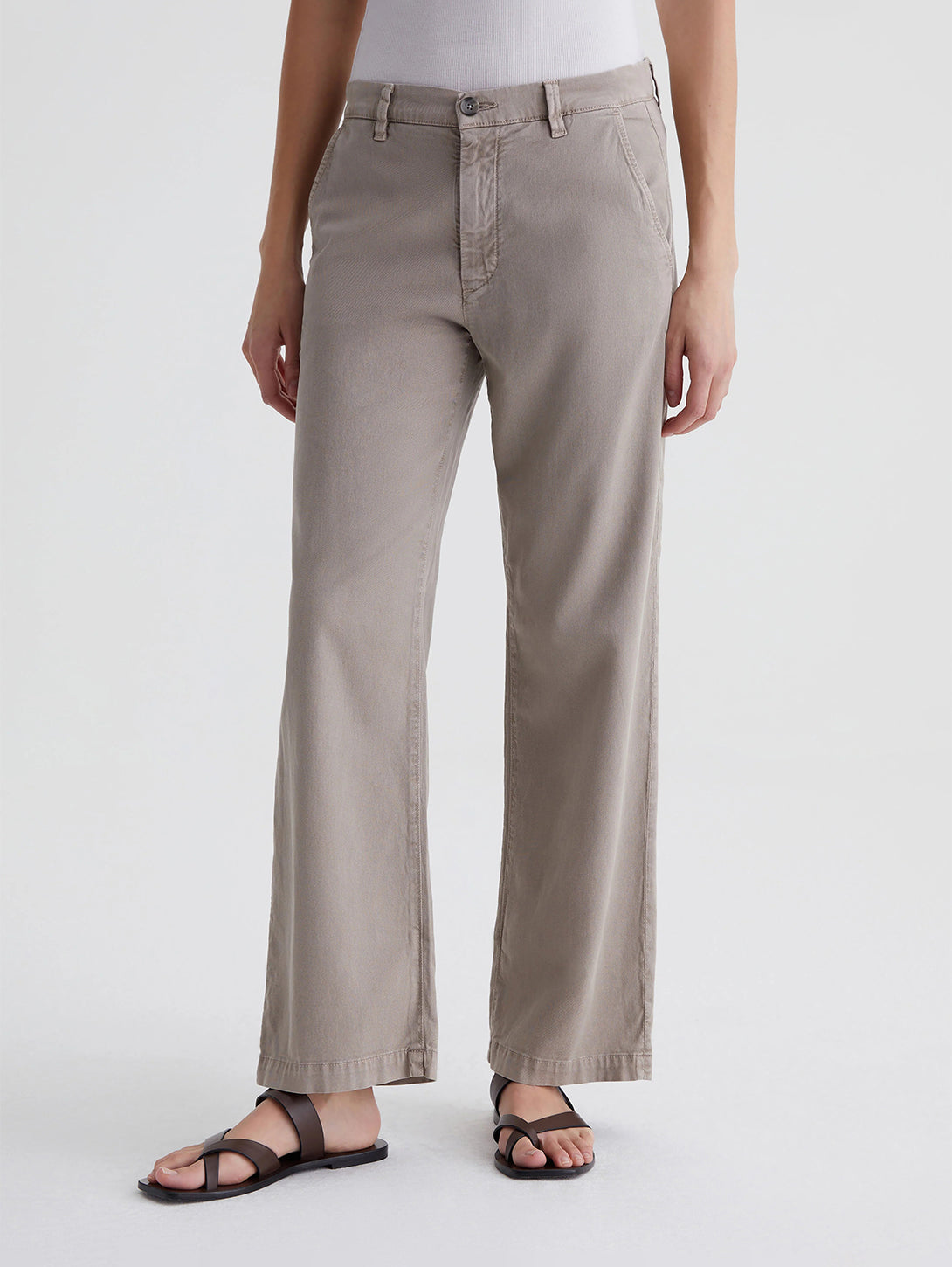 Caden Straight Trouser - Sulfur Desert Taupe