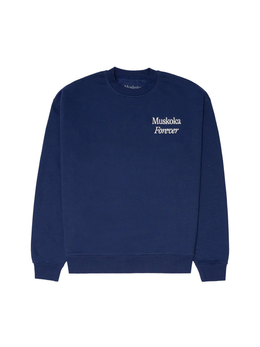 Muskoka Forever Pickleball Crewneck Sweatshirt - Navy