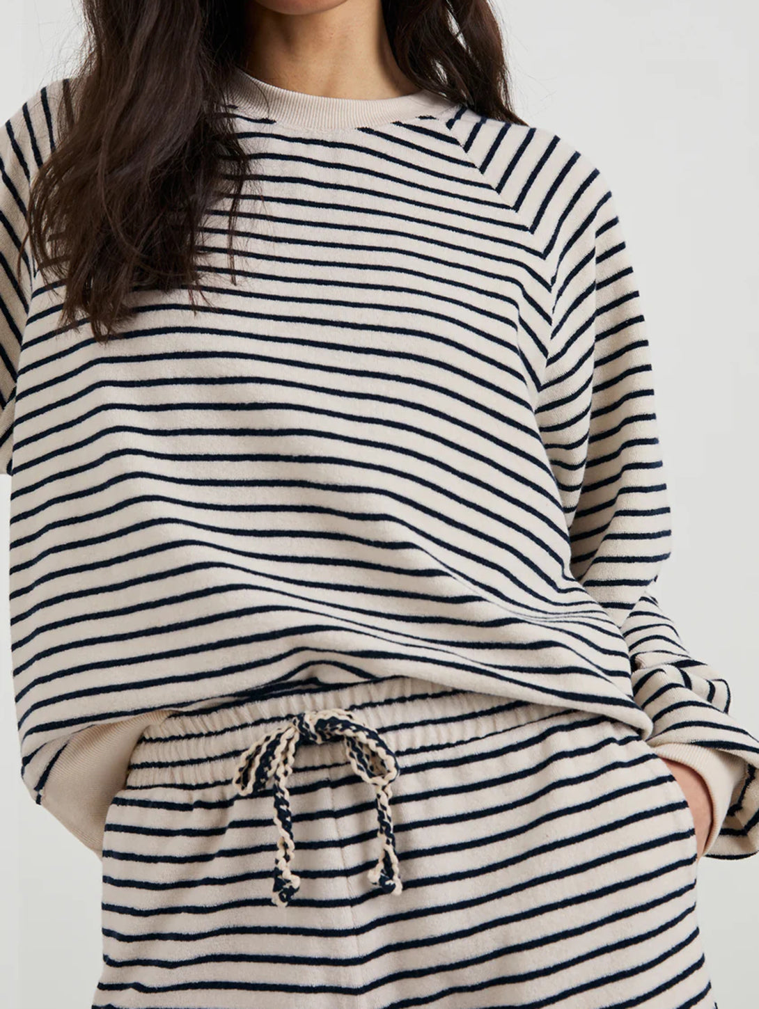 Theron Sweatshirt - Sailor Stripe Terry Towel