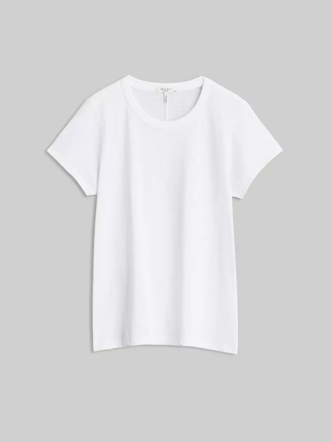 Slub Crew Neck Tee - White