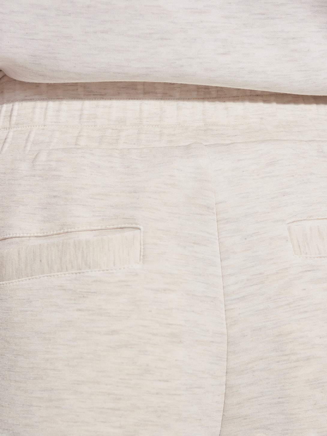 The Slim Cuff Pant 25" - Ivory Marl