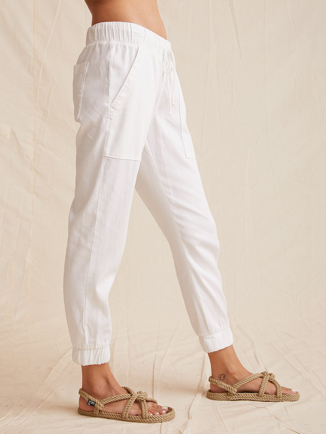 Pocket Jogger Pant - White