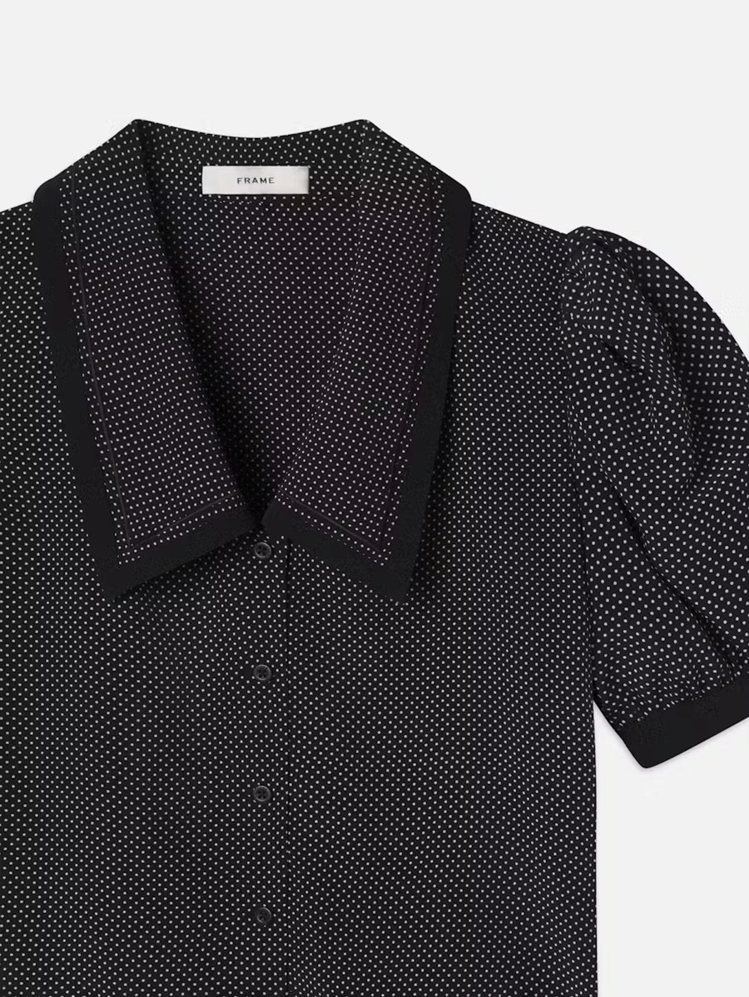 The Polka Dot Sailor Blouse - Black Multi