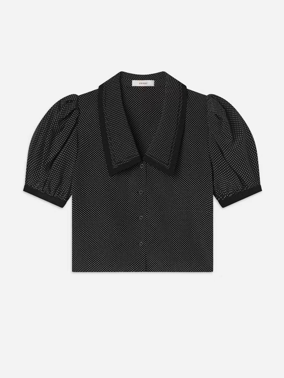 The Polka Dot Sailor Blouse - Black Multi