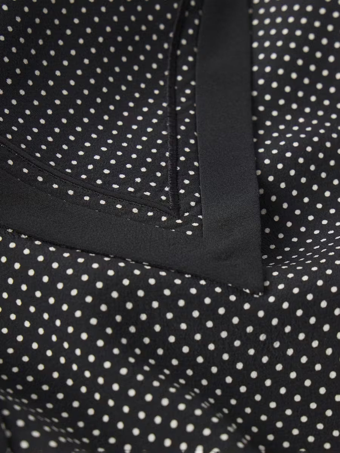 The Polka Dot Sailor Blouse - Black Multi