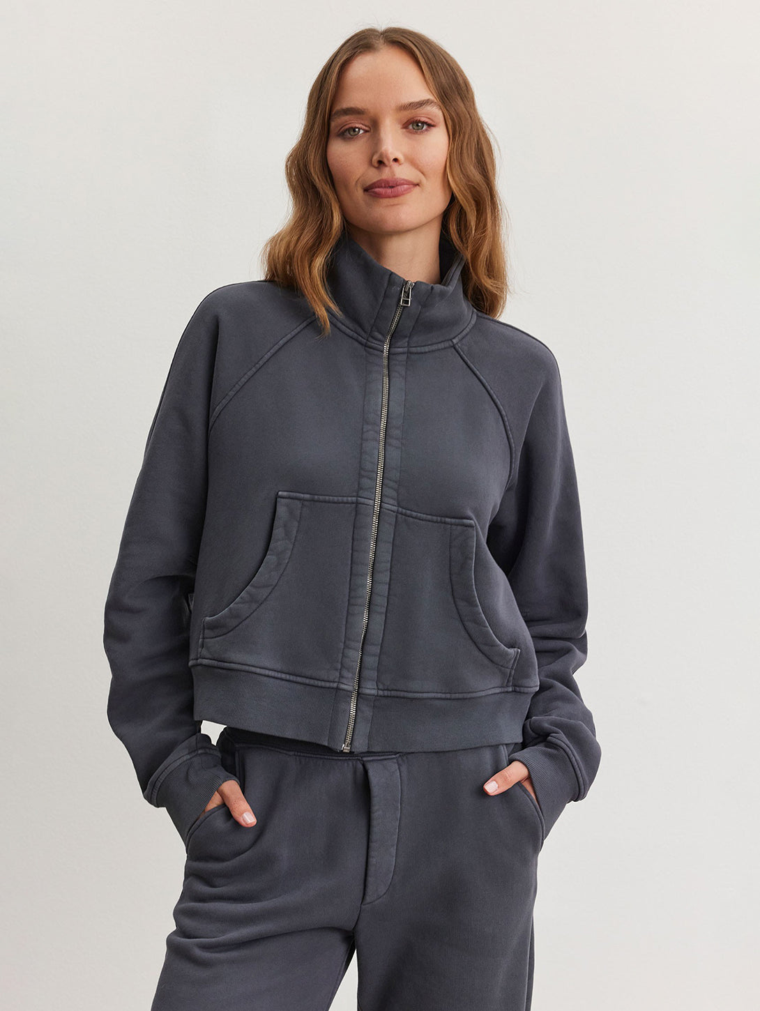 Cecilia Zip Sweatshirt - Ash