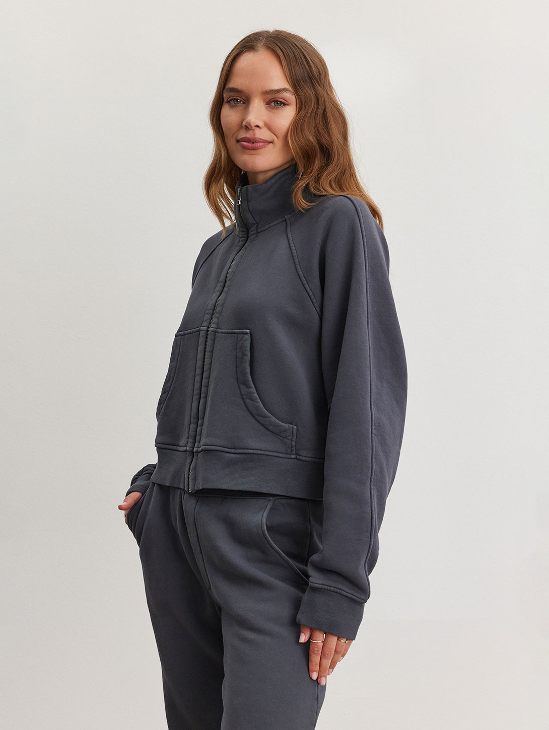 Cecilia Zip Sweatshirt - Ash