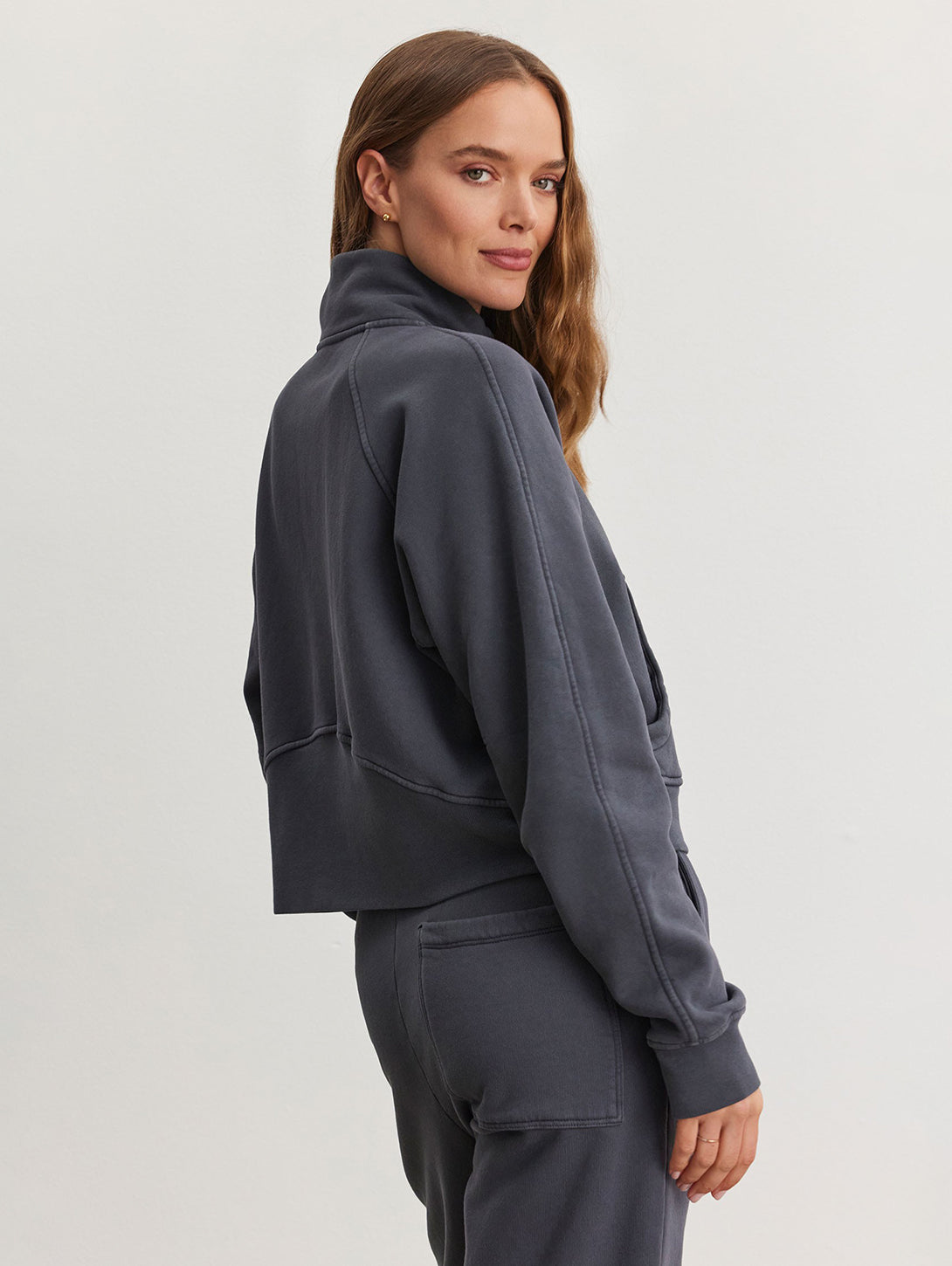 Cecilia Zip Sweatshirt - Ash