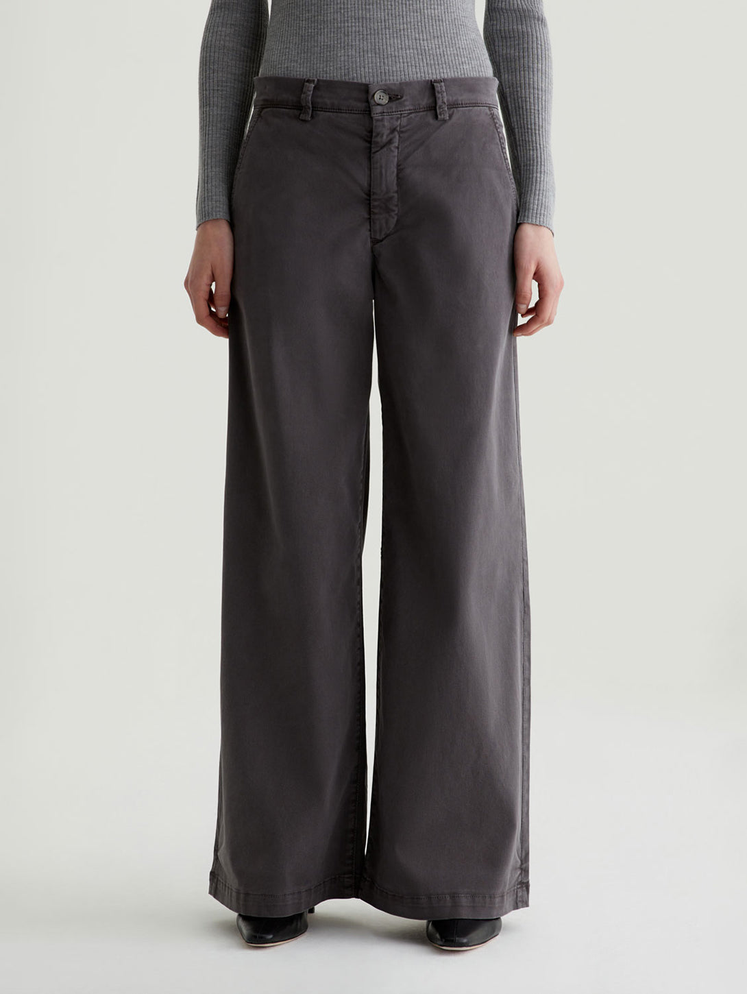 Caden Straight Trouser - Sulfur Misty Grey