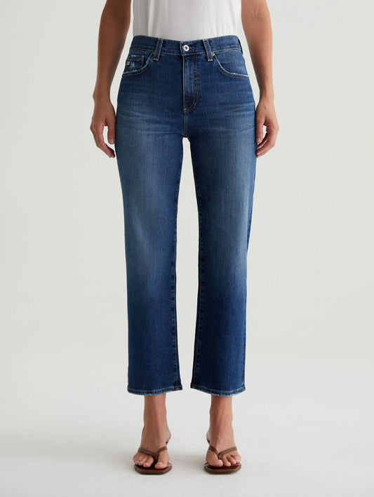 Brinley Mid Rise Straight Crop Jean  - 7 Years La Jolla