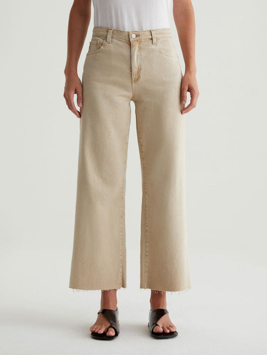 Saige Wide Leg Crop Jean - Sulfur Pumice