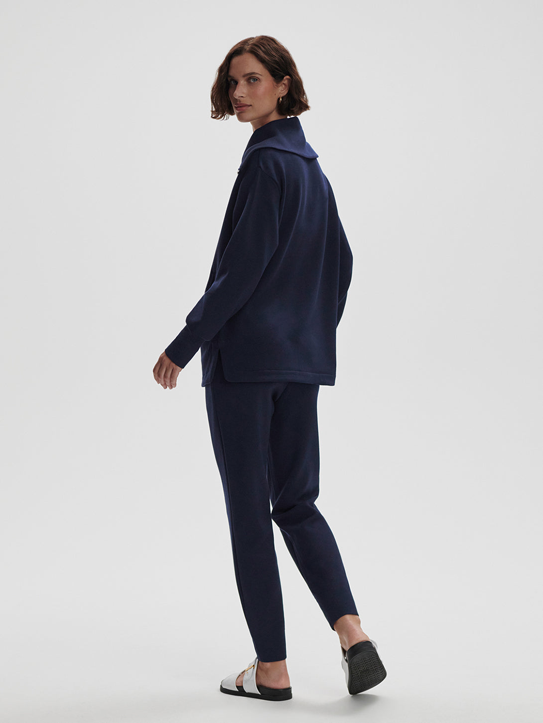 Raleigh Zip Through Sweatshirt  - Navy