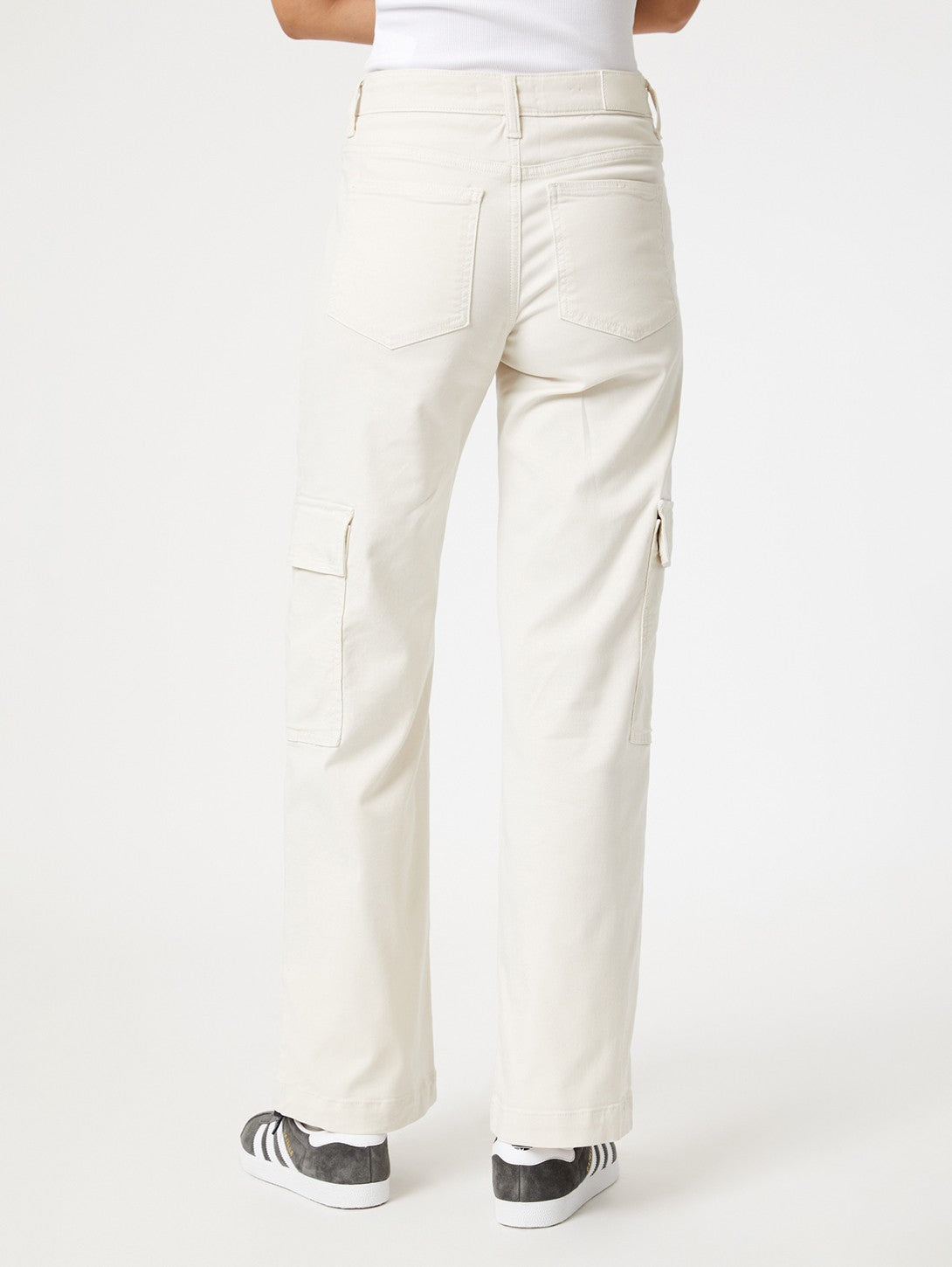 Alva Cargo Pant - Off White Luxe Twill